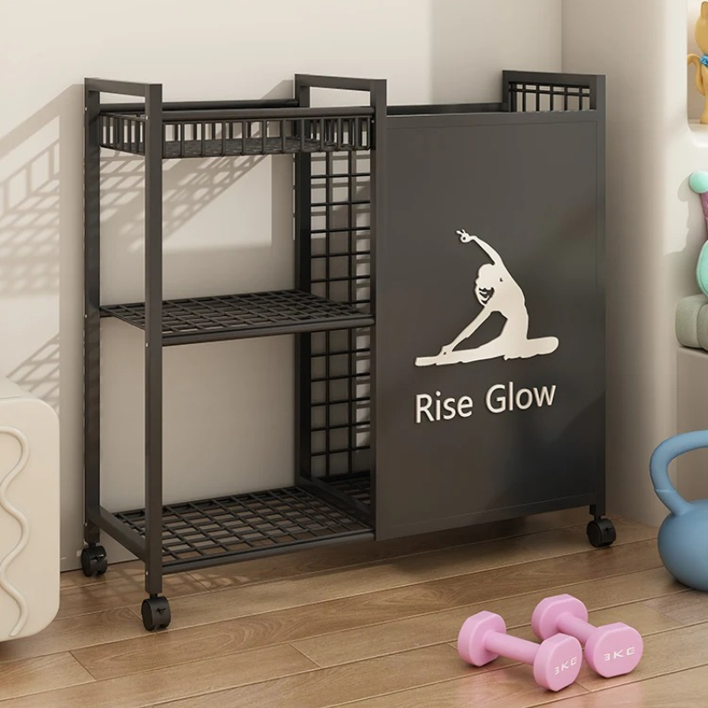 Home Gym Garage - Mobile Fitness Cart with Wheels -