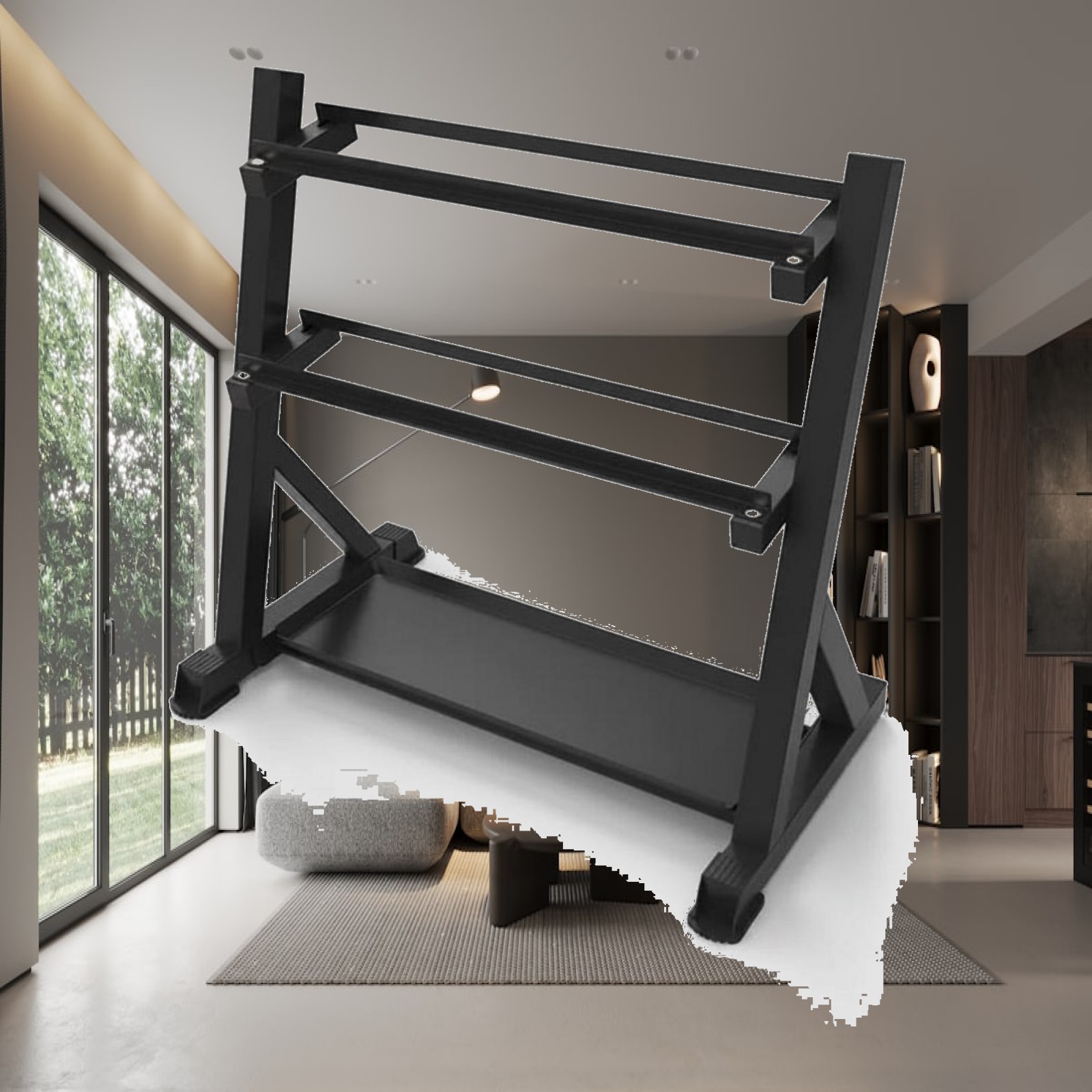 Home Gym Usa - 3 Tier Dumbbell Rack Saving Hex