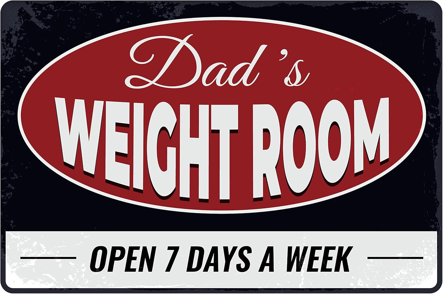 Home Gym Garage - Vintage Metal Tin Sign - Retro