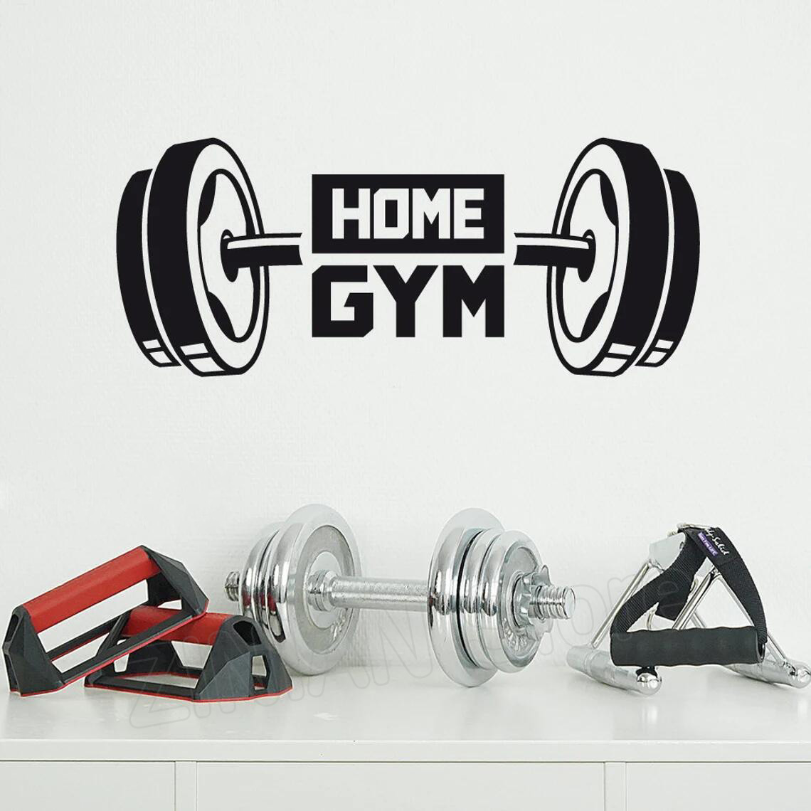 Home Gym Garage - Fitness Home Gym Decor Wall Sticker