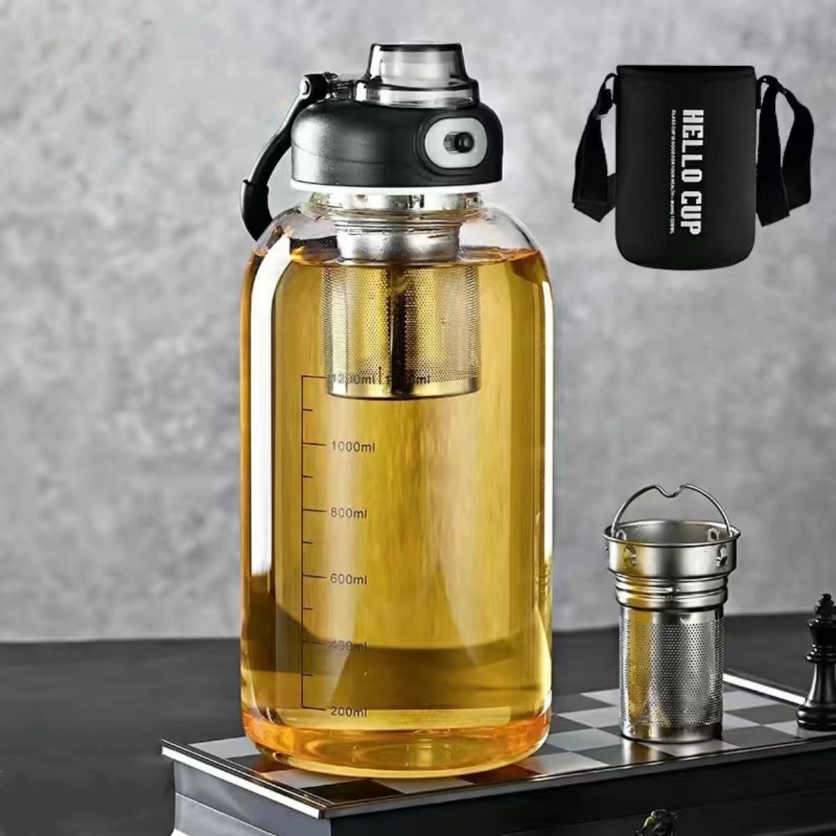 Glass Tea Tumbler with Infuser - Kettler Home Gym 评论和价格