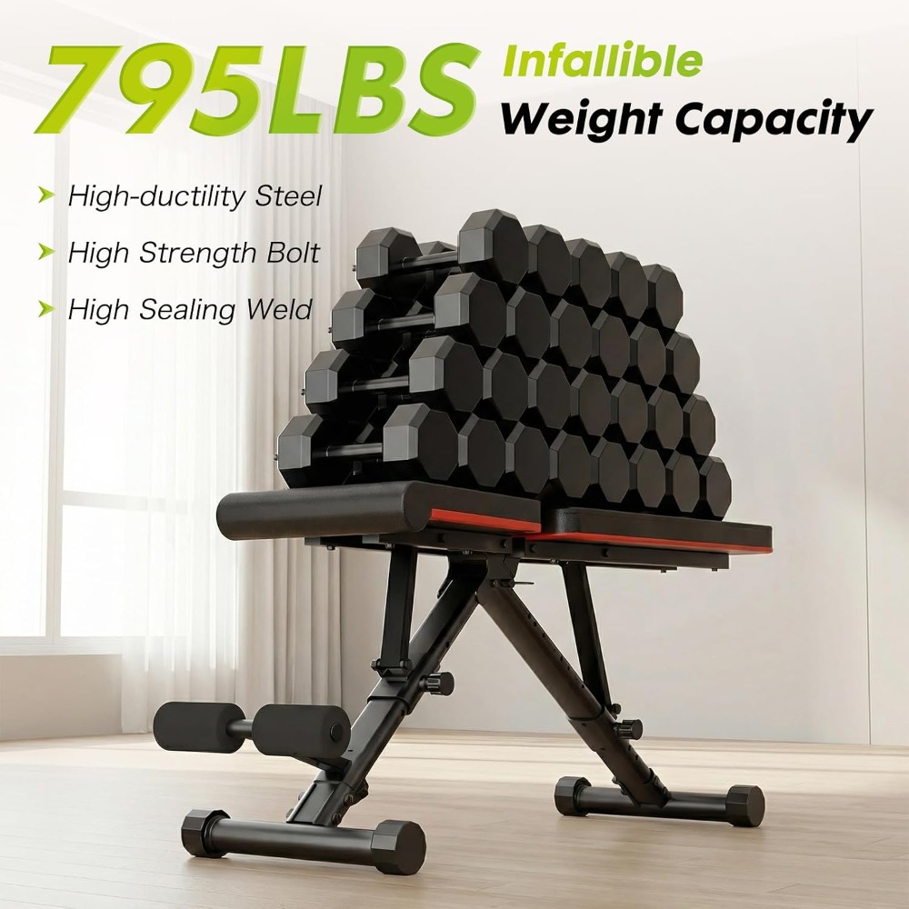 Adjustable Weight Bench for Fu - Home Gym Foldable 评论和价格