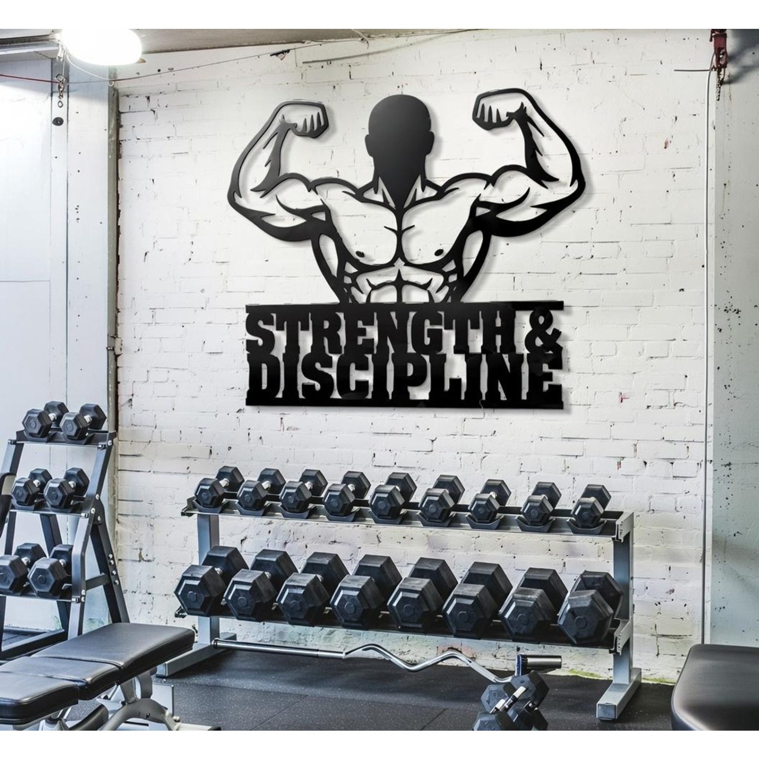CIFBUY Iron Wall Art Bodybuild - Home Gym Garage 评论和价格