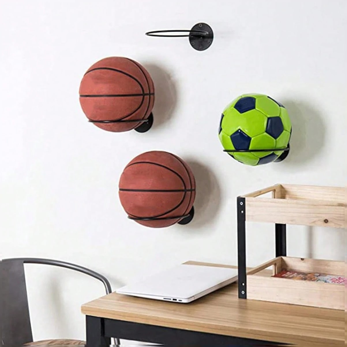 Space Saving Wall Mounted Bask - Home Gym Garage 评论和价格
