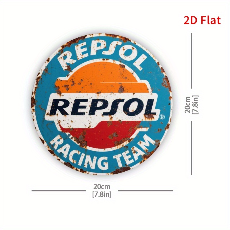 2D Flat, 1pc Vintage REPSOL Lo - Home Gym Garage 评论和价格