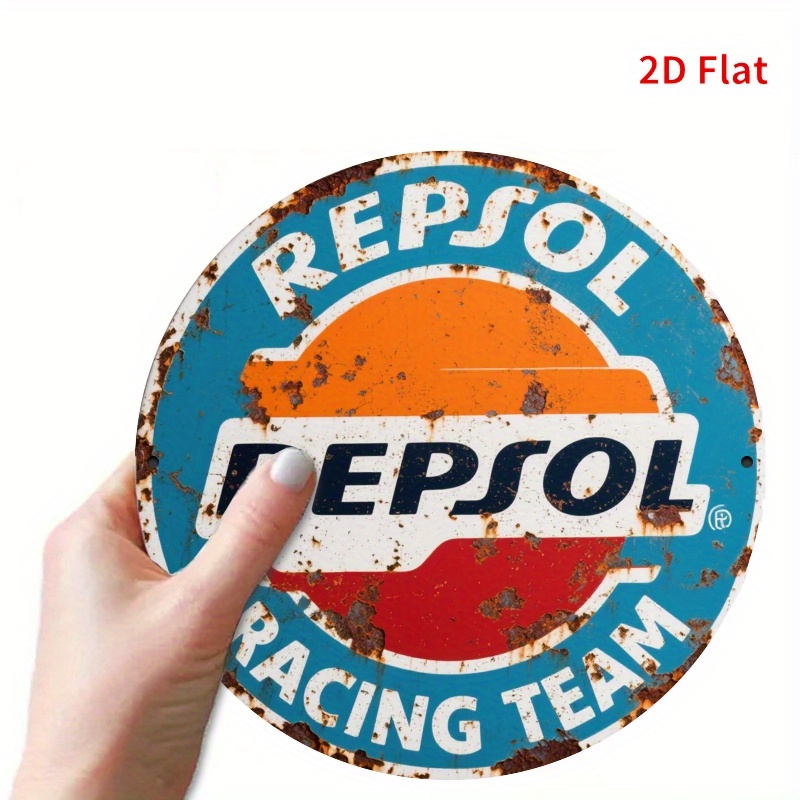 2D Flat, 1pc Vintage REPSOL Lo - Home Gym Garage 评论和价格