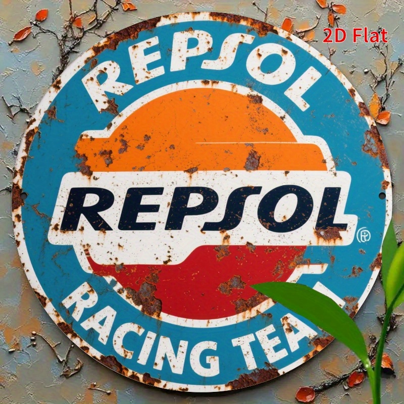 2D Flat, 1pc Vintage REPSOL Lo - Home Gym Garage 评论和价格