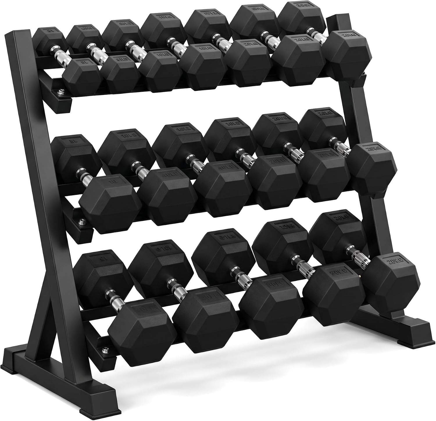 350‑lb Total Hex Dumbbell Set  - Home Gym Garage 评论和价格