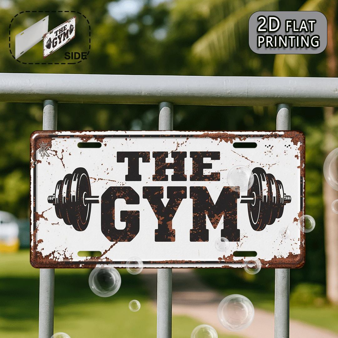Vintage The Gym Metal License  - Home Gym Garage 评论和价格